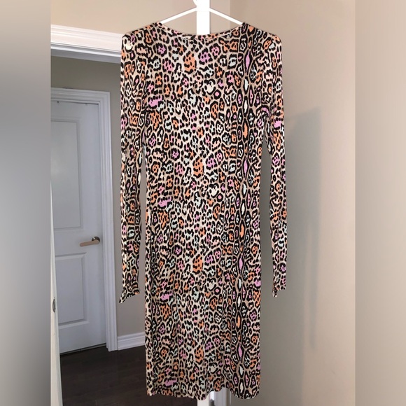 BCBG Leopard Print Midi Dress - Picture 3 of 4